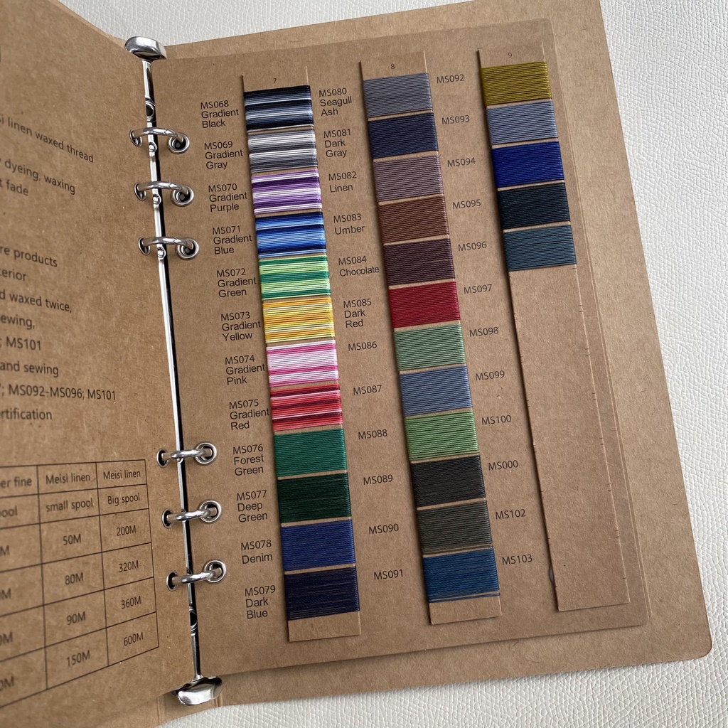 Chỉ gai meisi Super Fine M30 - 0.35mm, Chỉ gai may da, Chỉ may túi xách, ví, dây đồng hồ, ...