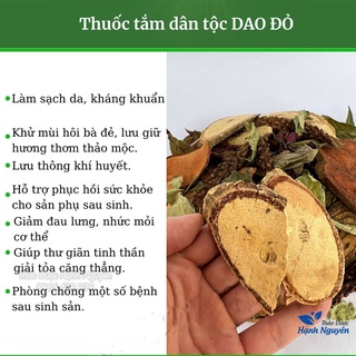 Set 5 gói lá xông tắm Dao Đỏ (phục hồi sức khỏe cho mẹ sau sinh) - Thảo Dược Hạnh Nguyên