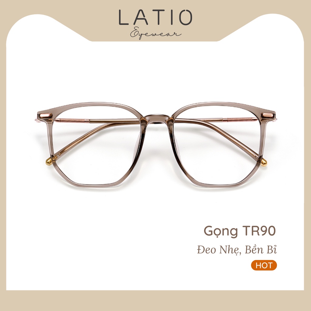Gọng kính Nữ TR90 siêu nhẹ LATIO cao cấp 2023 Thiết Kế mang phong cách Hàn Quốc - KM64