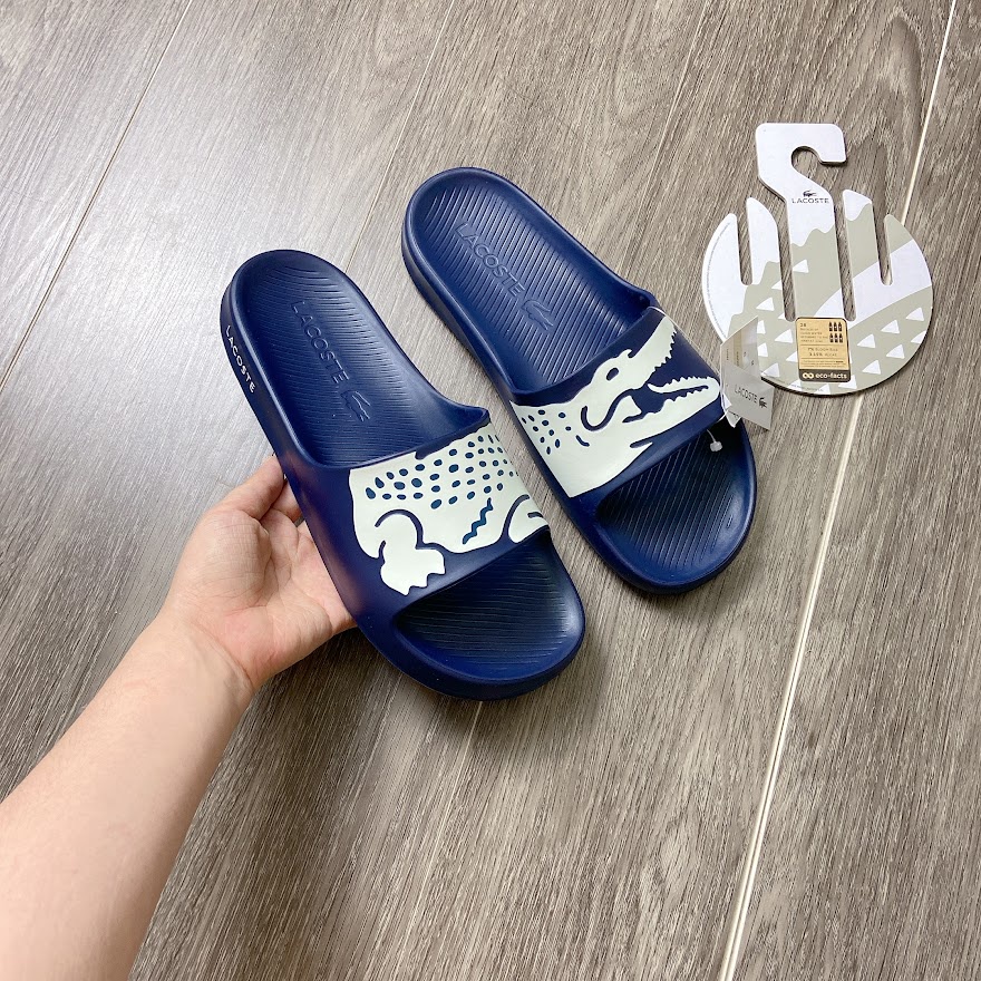 Dép Lacoste Croco sliders 2.0 Navy