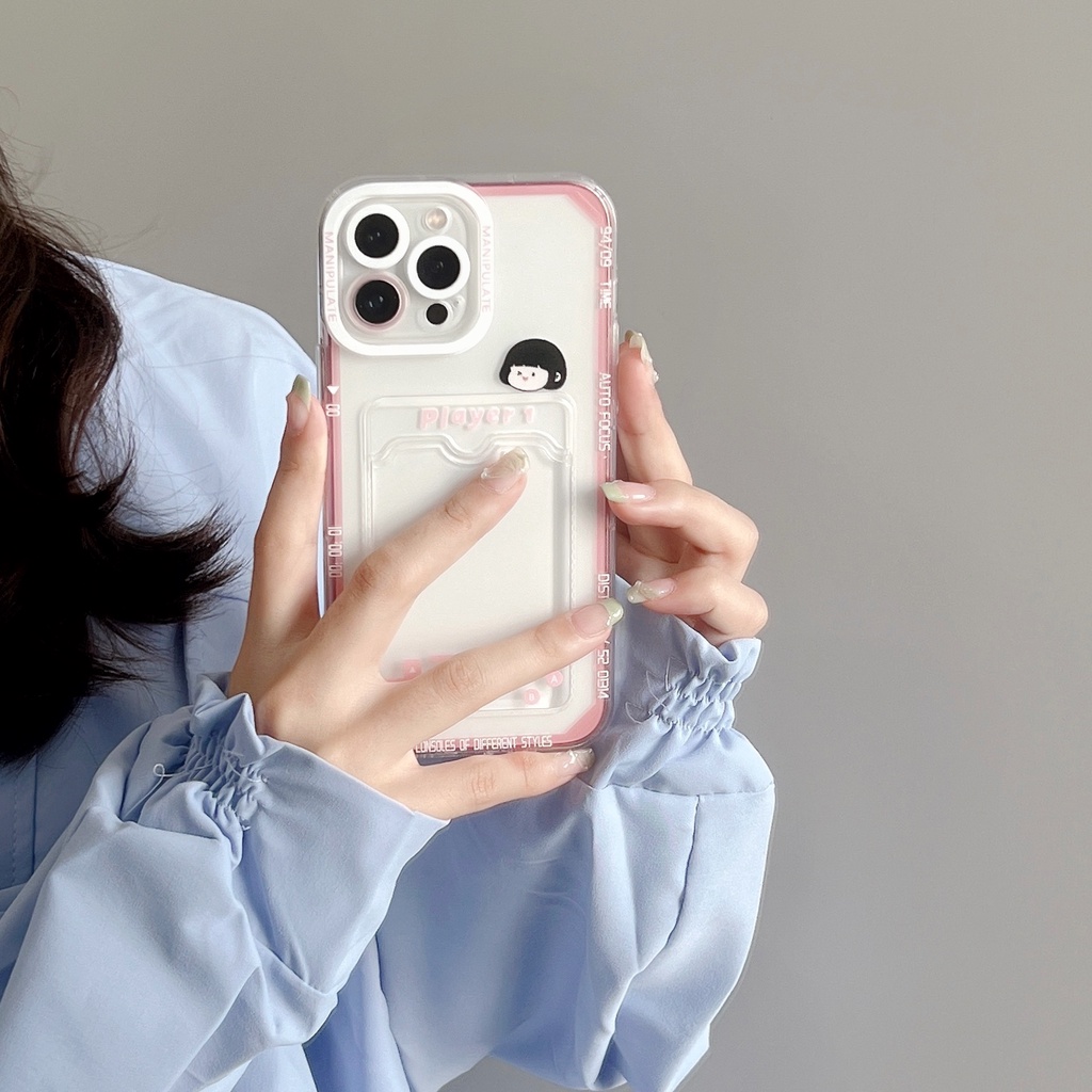 Ốp Điện Thoại Mềm Chống Sốc Có Giá Đỡ Hình Máy Chơi Game Cho iPhone 11 12 13 14 Pro XS Max X Mini 7 8 Plus