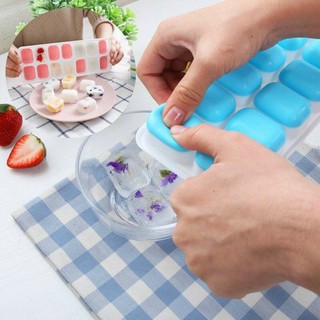 Khay đá silicon có nắp đậy