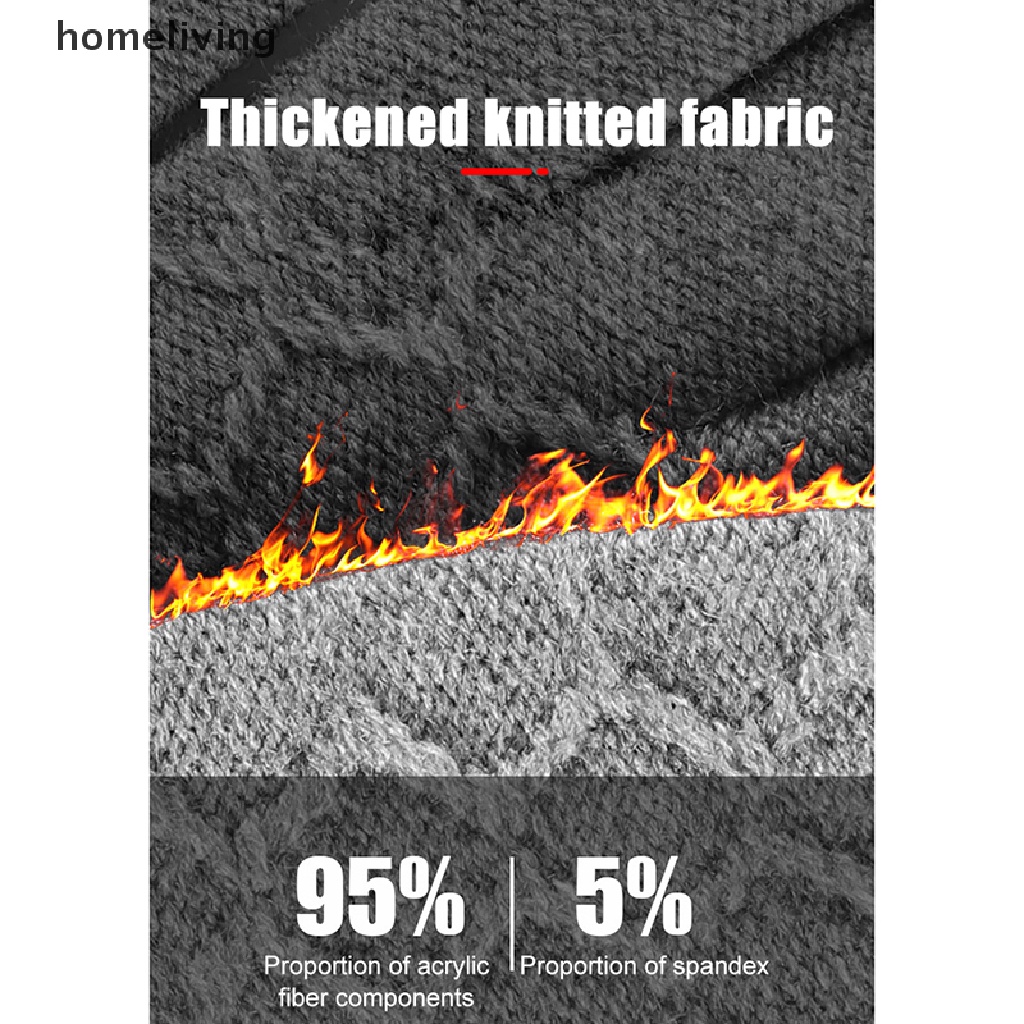 1 Đôi Găng Tay Dệt Kim Dày Dặn Giữ Ấm Mùa Đông Có Thể Sử Dụng Màn Hình Điện Thoại