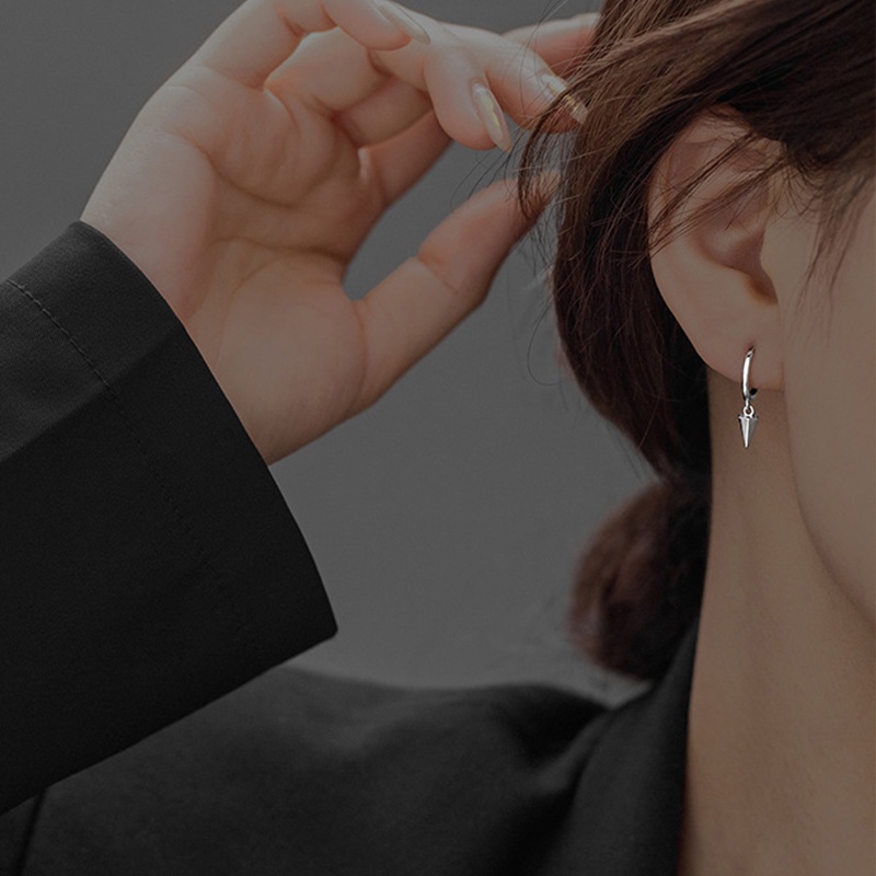 1 Đôi Bông Tai Hình Học Phong Cách Hip Hop Punk Cá Tính