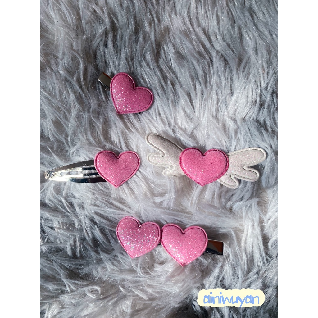 Kẹp Tóc Hình Đôi Cánh Thiên Thần Màu Hồng Lấp Lánh