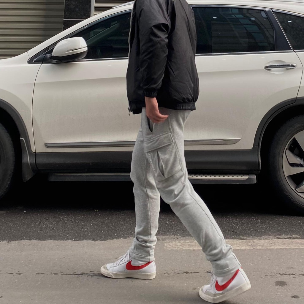 Quần Nỉ Amand Printed Pocket Cargo Pant - Grey