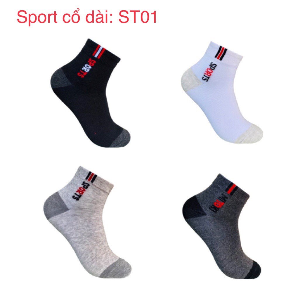 Tất thể thao dày ấm cao cấp bền bỉ Sport cổ dài ST01