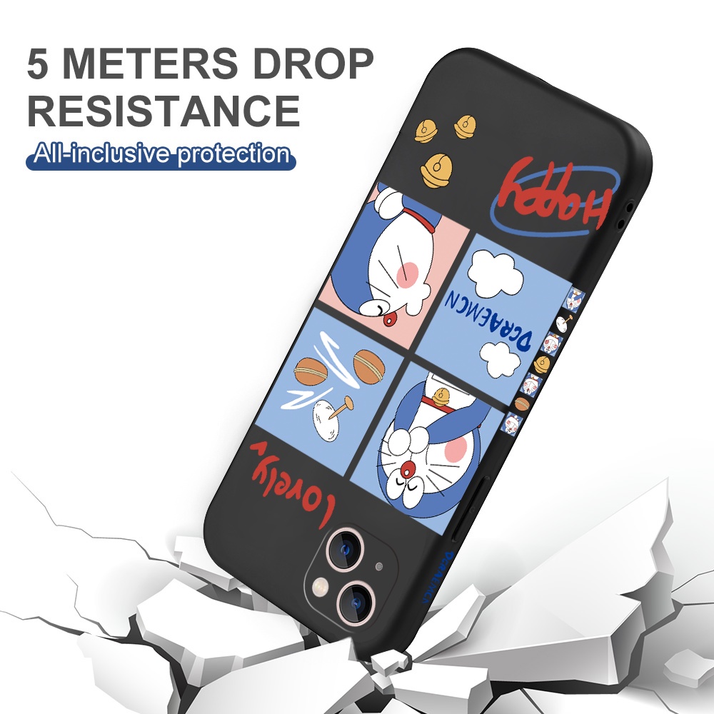 Ốp Điện Thoại Silicon Mềm Hình Doraemon Cho iPhone 14 Pro Plus Max 13 12 11 mini Pro Max XS XR X 7 8 SE 6 6S mini Pro