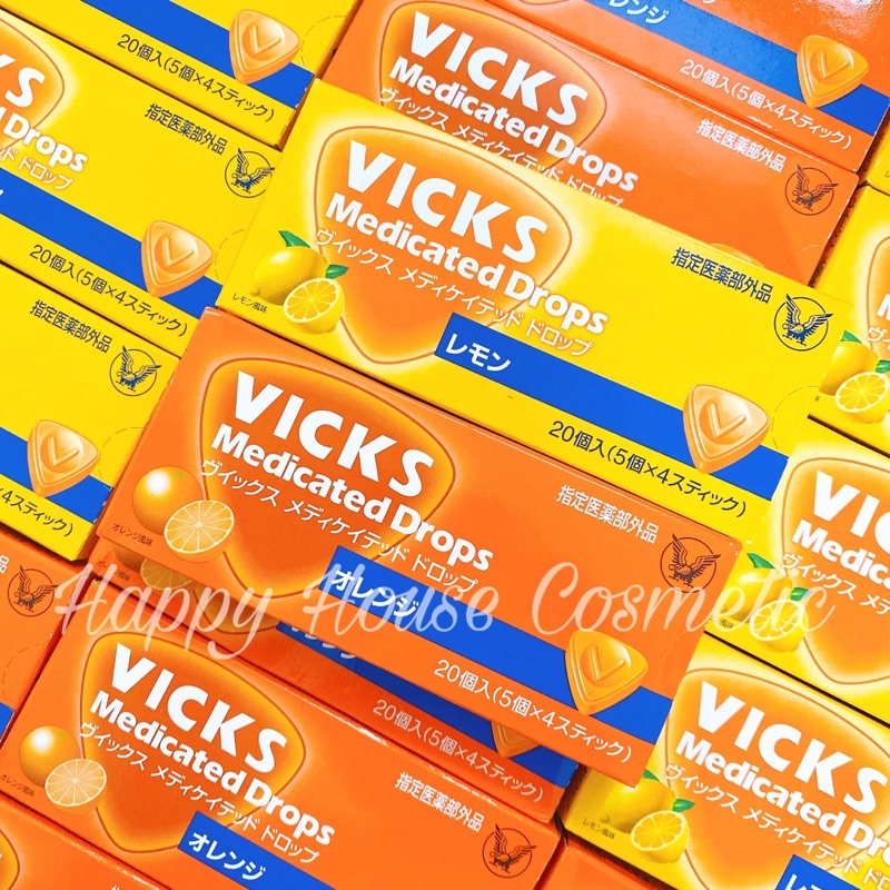 Kẹo ngậm thông cổ, giảm ho, giảm đau, sưng họng Vicks Nhật Bản