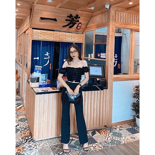 Mercy Croptop - áo ngắn đan dây