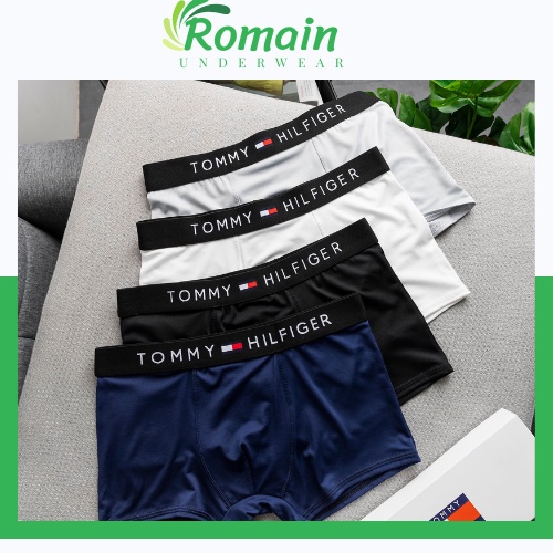 Quần Chip Nam Boxer Thun Lạnh Combo 4 Cái, Quần Xì Nam Đùi Thun Lạnh Cao Cấp Co Giãn 4 Chiều Cực Thoáng Khí Kháng Khuẩn