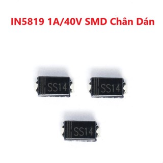 Túi 10 Con - SS14 - Diode Schottky IN5819 1A/40V SMD Chân Dán - Đi Ốt Nhanh 5819, 1N5819 Chân Cắm
