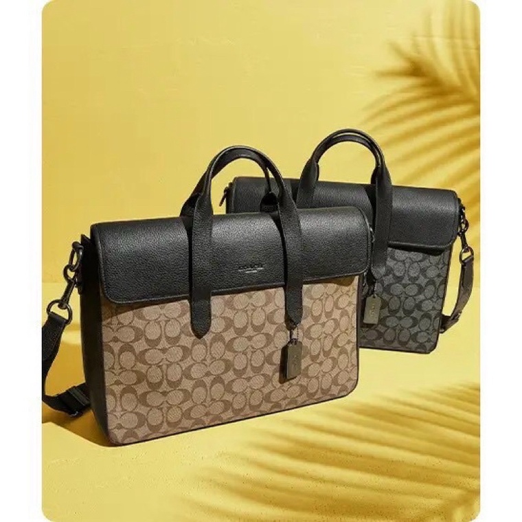 CẶP XÁCH COACH SULLIVAN PORTFOLIO BRIEF IN SIGNATURE CANVAS