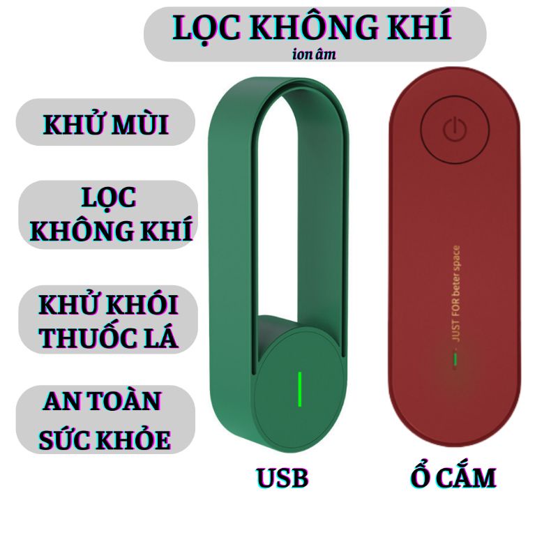 Máy lọc không khí tạo ION ÂM swinta khử mùi xử lý bụi mịn trong không khí - khử mùi hôi xe hơi, thú cưng, phòng bếp, wc