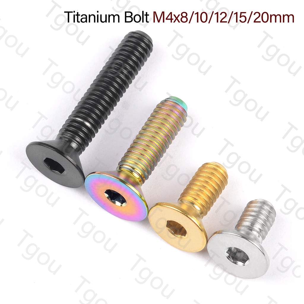 Bu Lông Lục Giác Bằng Titan M4x8 / 10 / 12 / 15 / 20mm Cho Xe Đạp