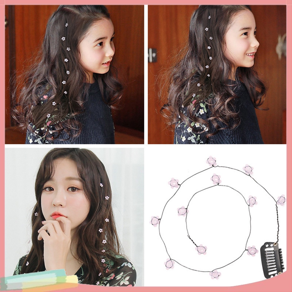 Kẹp tóc hình trái tim/bông hoa xinh xắn thời trang cho nữ