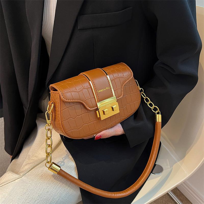 Túi Đeo Chéo Hình Vuông Nhỏ Họa Tiết Vân Đá Phong Cách Hàn Quốc Cho Nữ