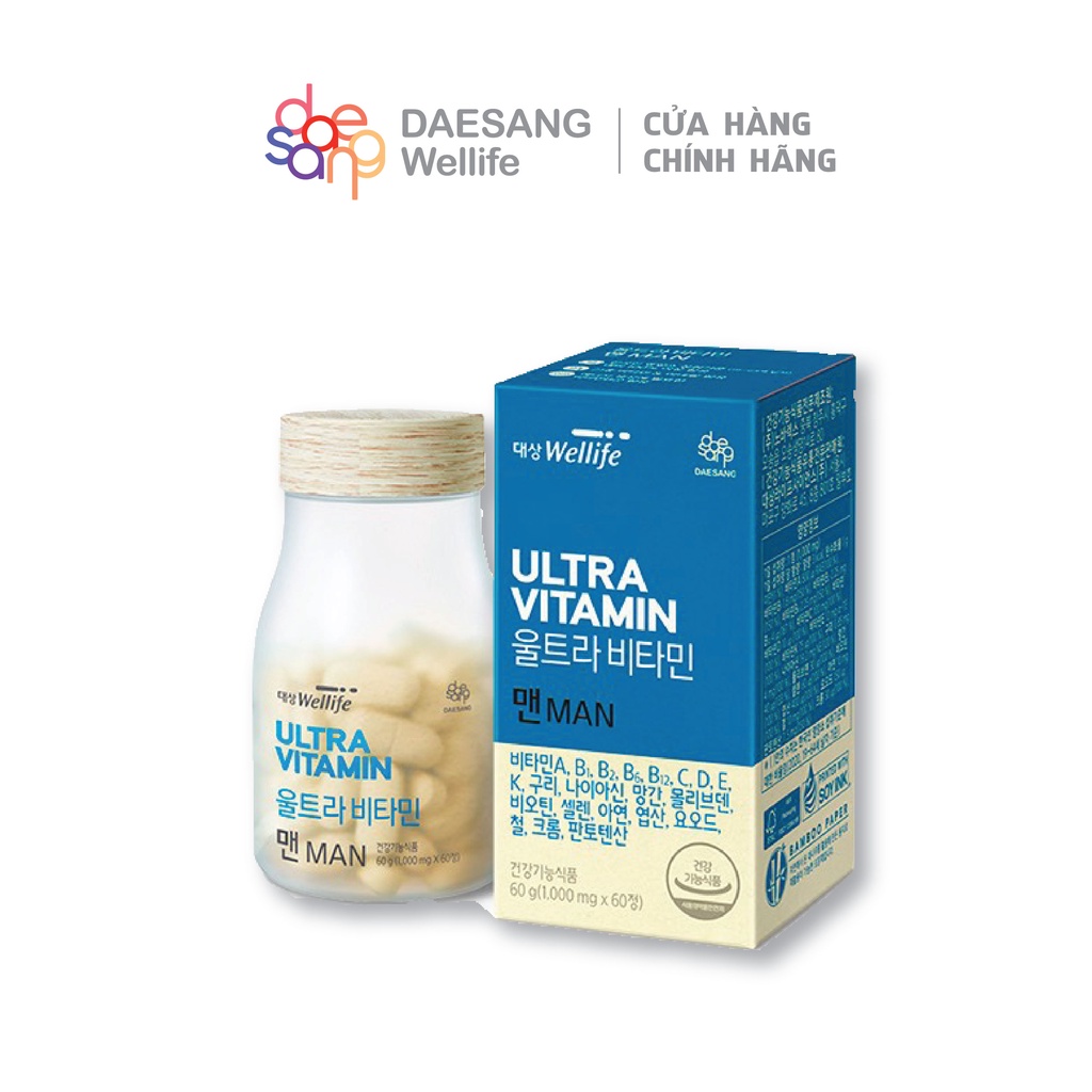 Ultra Vitamin dành cho Nam Daesang Wellife hộp 60 viên