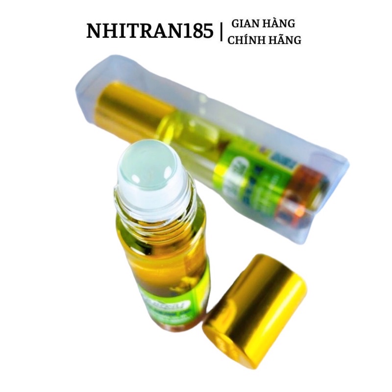 DẦU LĂN NHÂN SÂM GREEN HERBAL 8ML THÁI LAN