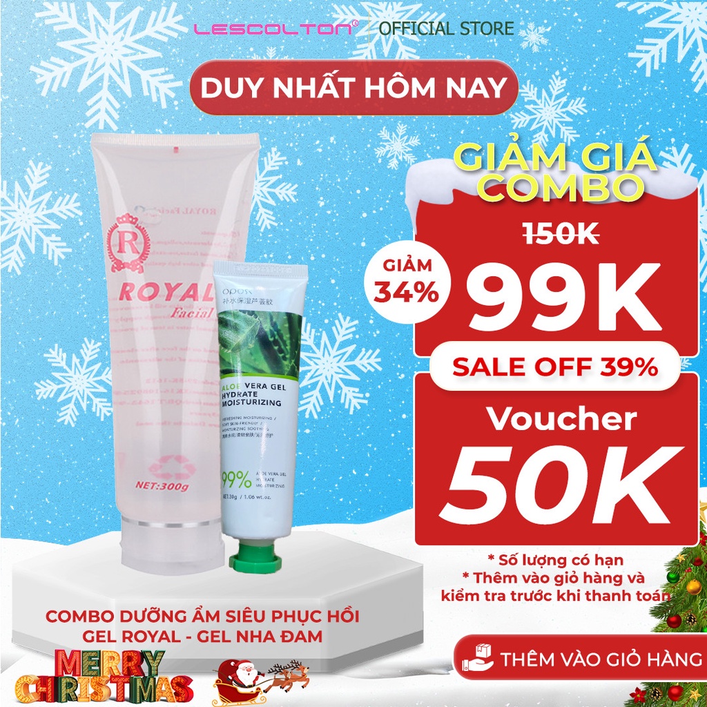 Gel triệt lông lạnh LESCOLTON chiết xuất từ lô hội dùng làm dịu da sau khi triệt