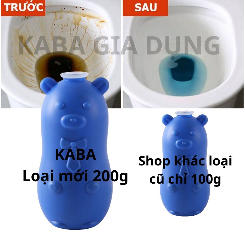 Lọ Thả Bồn Cầu Con HEO [MẪU MỚI 200G] Khử Mùi - Diệt Khuẩn Hiệu Quả Viên thả bồn cầu KABA