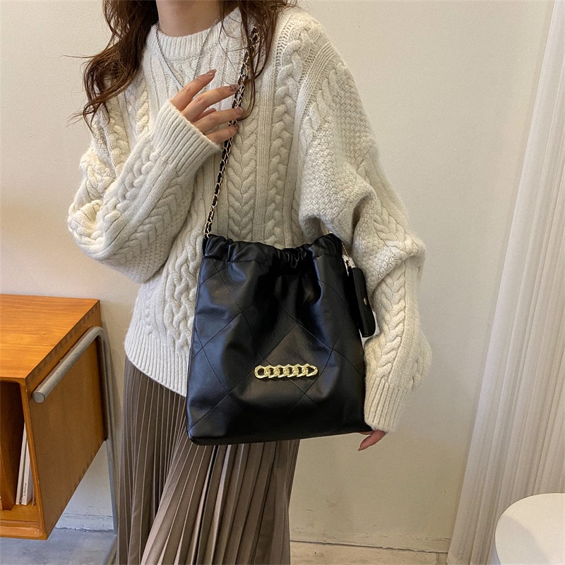 Mischa Túi Xách Da PU Màu Trơn Phong Cách Phương Tây Thời Trang Cho Nữ