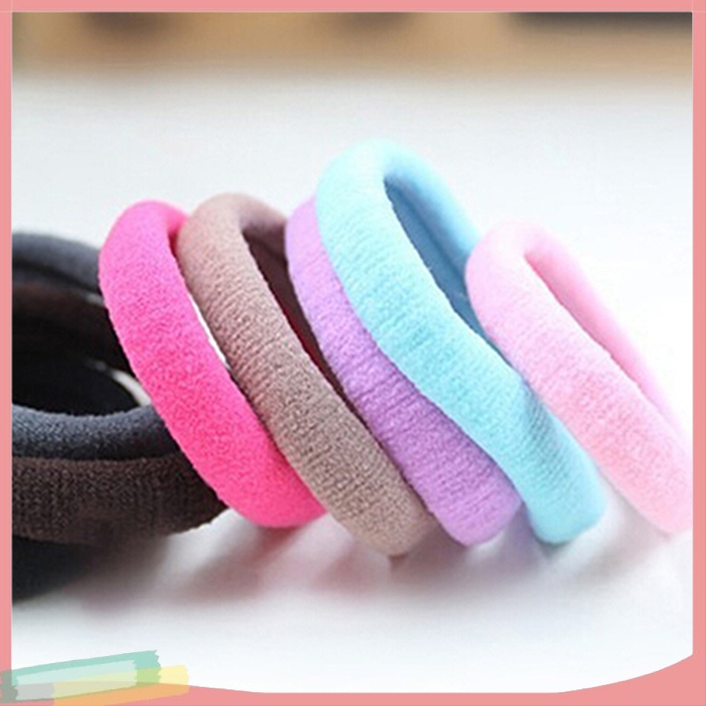 Bộ 10 Thun Buộc Tóc Đàn Hồi Nhiều Màu Sắc