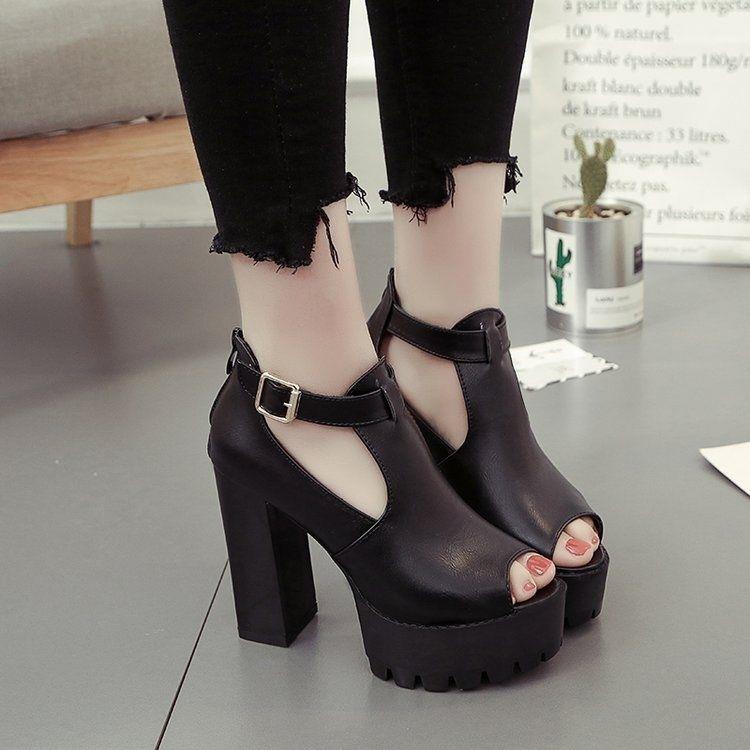 Giày Cao Gót 12cm Có Khóa Kéo Thời Trang Xuân Hè Quyến Rũ Cho Nữ