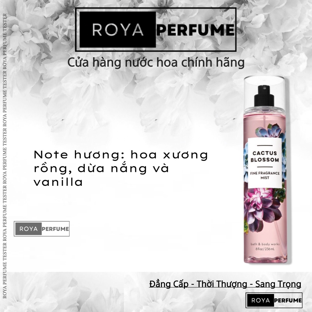 -𝑹𝑶𝑱𝑨- Xịt toàn thân Body Mist Bath & Body Works - Cactus Blossom -𝑹𝑶𝑱𝑨-