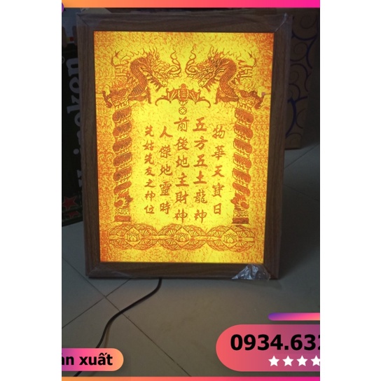 BÀI VỊ THẦN TÀI THỔ ĐỊA -Vip☆ tranh trúc chỉ in MÂU NI - Cầu May Mắn, Tài Lộc, Buôn may bán đắt