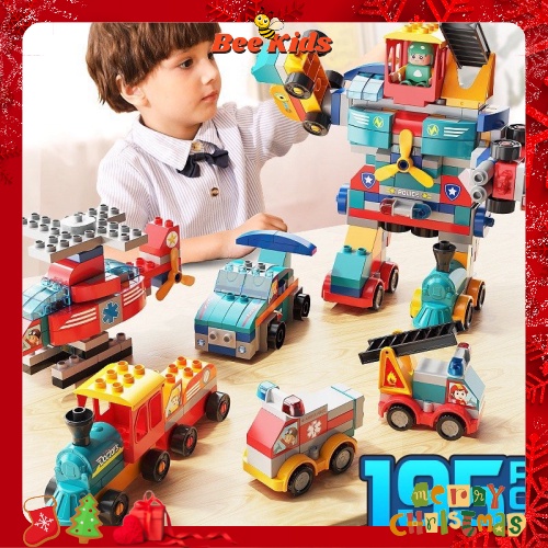 Lego DUPLO chính hãng 195 chi tiết lắp ghép người máy, lego DUPLO lắp ghép robot chính hãng
