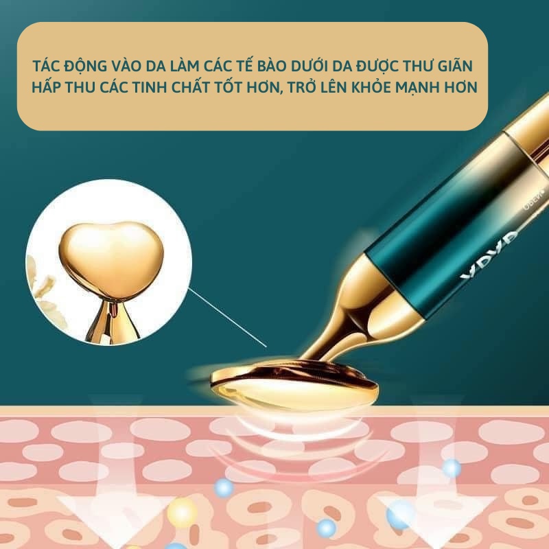 Máy mát xa mặt 𝐀𝐃.𝐀𝐃 hỗ trợ hấp thu tinh chất dưỡng da tái tạo da bằng cơ chế rung điện massage Xiaomimi P.315