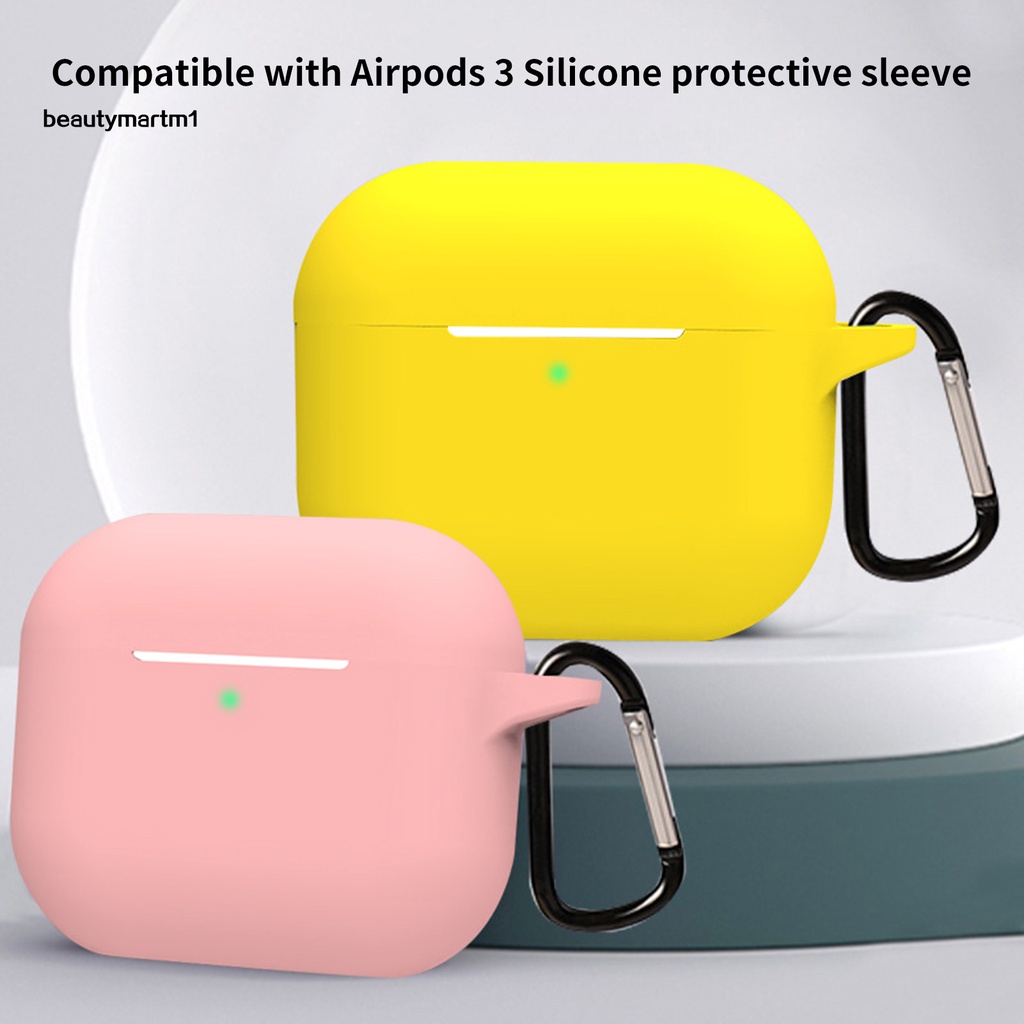 Vỏ Bảo Vệ Hộp Sạc Tai Nghe AirPods 33 Bằng Silicon Chống Bụi Bẩn / Sốc Có Khóa Cài Tiện Dụng
