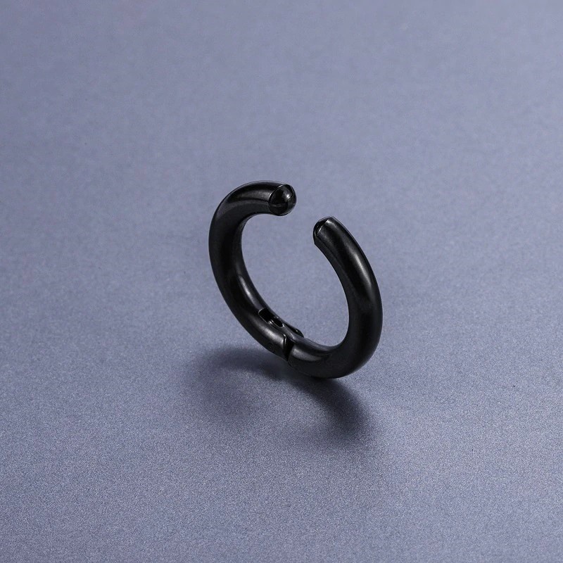 1 Khuyên Kẹp Vành Tai Không Cần Xỏ Lỗ Bằng Thép Không Gỉ Dành Cho Nam Và Nữ