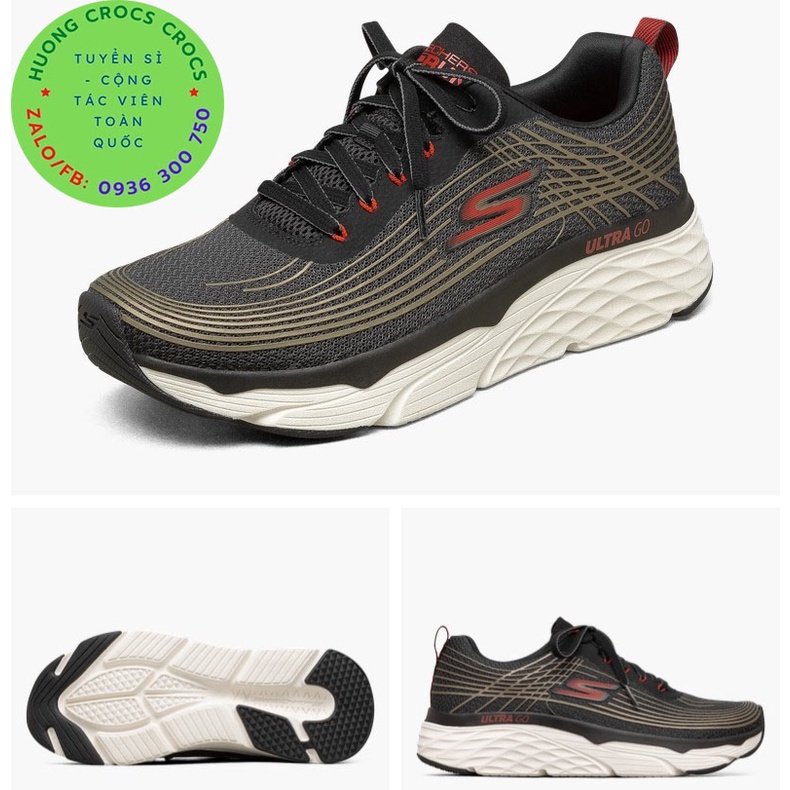 GIÀY THỂ THAO SKECHERS GORUN CUSHIONING CHO NAM MÀU ĐEN