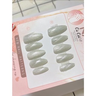 Móng úp Nailbox thiết kế mắt mèo siêu sáng móng giả cao cấp được chọn size