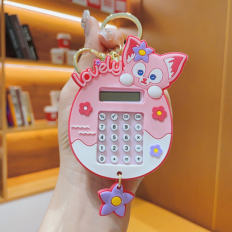 Hoạt Hình Móc Khóa Hình Chú Gấu Và Máy Tính Đáng Yêu