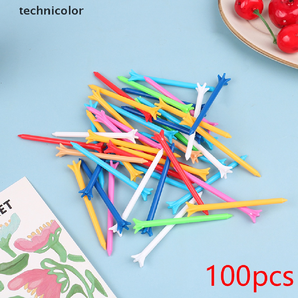 Set 100 Phụ Kiện Chơi Golf 5 Góc 83mm Nhiều Màu Sắc