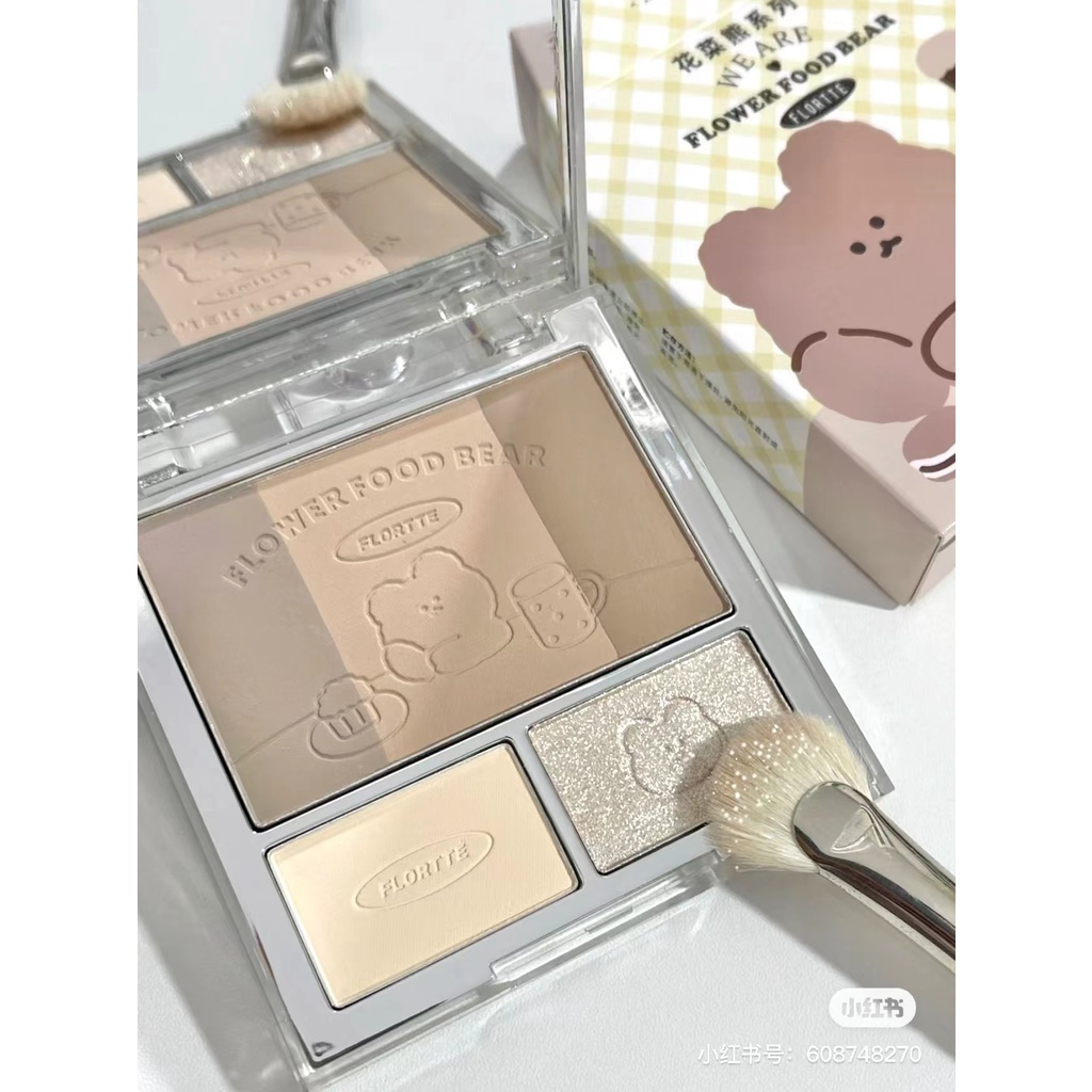 Phấn Bắt Sáng + Phấn Mắt + Tạo Khối Hoa Trang Điểm