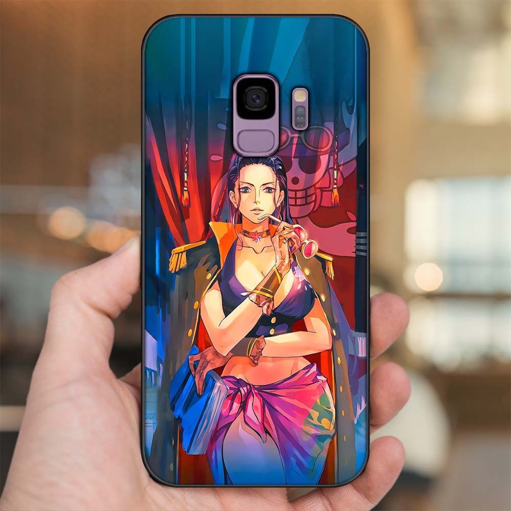 Ốp lưng Samsung S9 viền đen in hình Nico Robin One Piece Đảo Hải Tặc