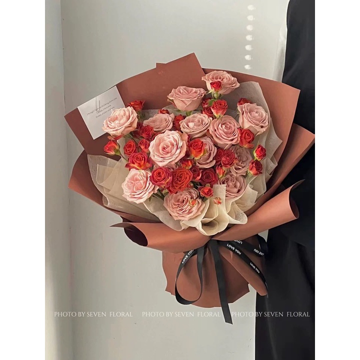 Giấy gói hoa 1 màu trơn