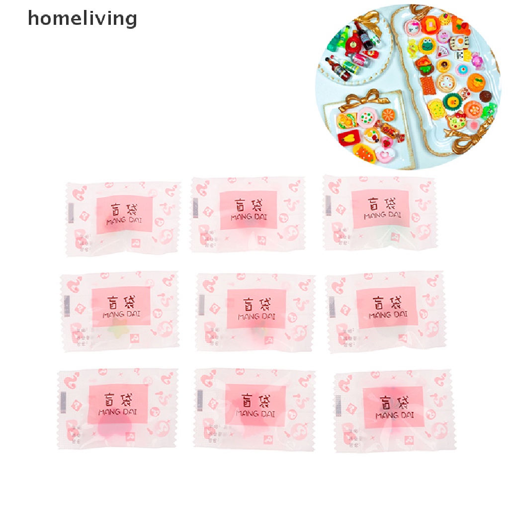 Set 10 Mô Hình Túi Đựng Thức Ăn Trong Siêu Thị Trang Trí Nhà Búp Bê