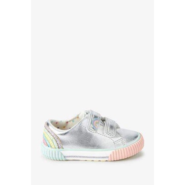 Giày bé gái ánh bạc họa tiết cầu vồng, hàng xuất xịn