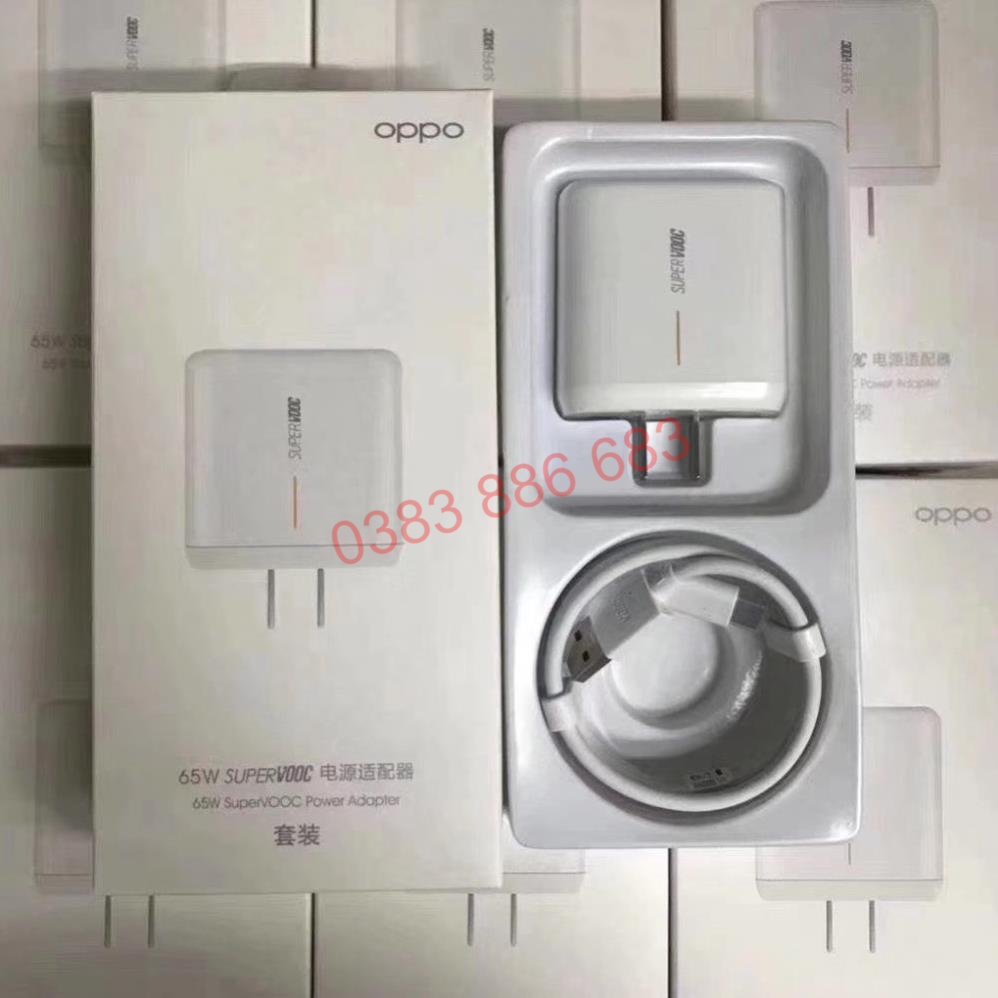 Bộ Sạc 65W Super Vooc Siêu Nhanh Chính Hãng Dùng Cho Find X2 Pro, Realme, Reno Ace Và Các Dòng Đời Cao - Nika Store