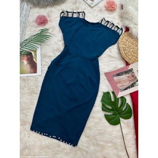 ĐẦM ÔM VAI HỞ LAI ĐẤP CHÉO - DDD2599