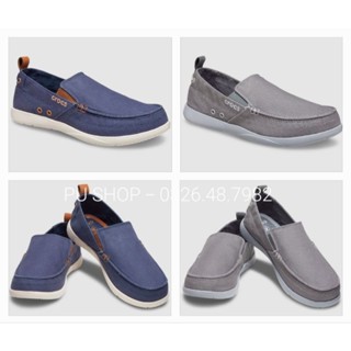 Giày Lười Nam Cross Walu - Giày Lười Vải Cross Xuất Xịn
