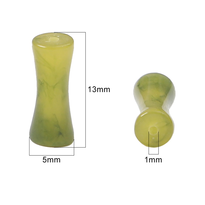 Hạt Nhựa Resin 13X5mm Hình Cây Tre Làm Trang Sức diy