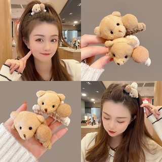 Kẹp tóc gấu lông dễ thương mùa thu đông mới
