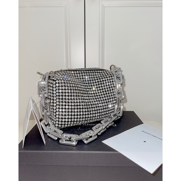 Túi wang đá Xích vàng - bạc bản 2 dây full box chuẩn loại đẹp