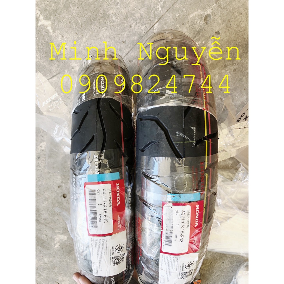 Cặp vỏ DUNLOP THÁI CHO XE ZOOMER X/ SCOOPY 110 CHÍNH HÃNG HONDA